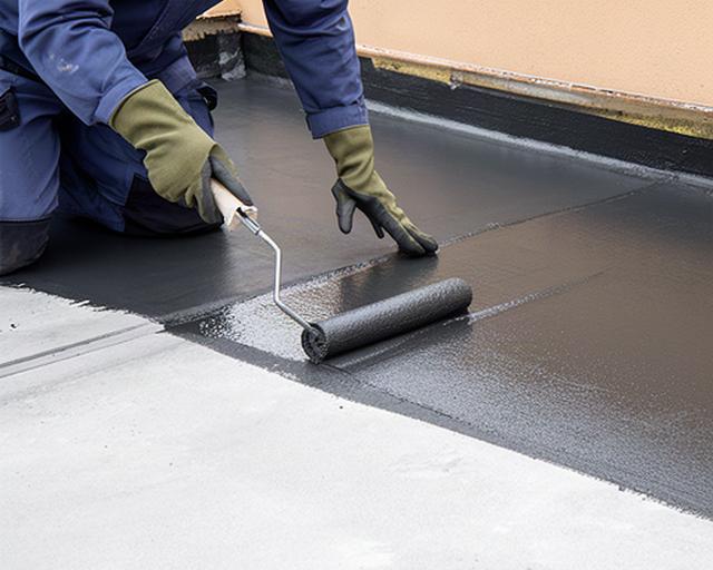 Aplicación de impermeabilización sobre una terraza exterior soleada en Andalucía